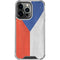 Czech Republic Flag Distressed iPhone 16 Pro Max Clear Case